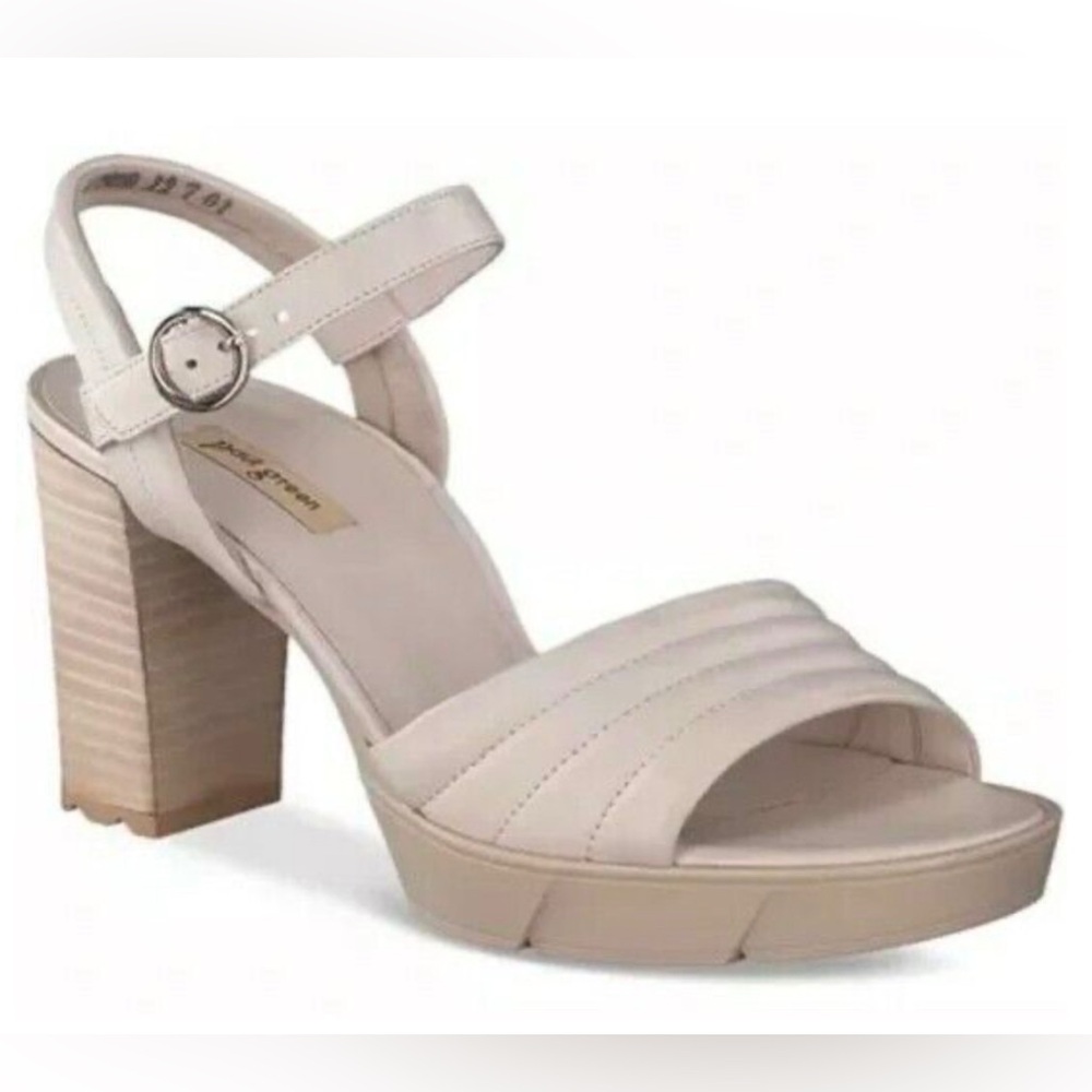 PAUL GREEN Leslie Ankle Strap Block
Heel Sandals $390 NWT